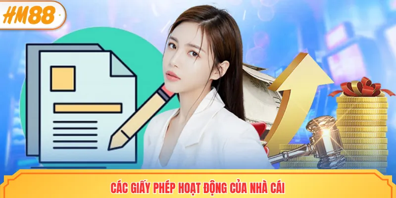 Các giấy phép hoạt động của nhà cái